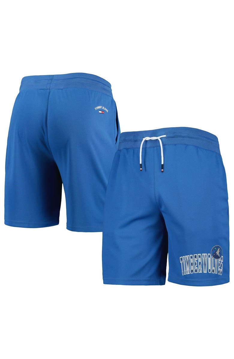 TOMMY JEANS Men's Tommy Jeans Blue Minnesota Timberwolves Mike Mesh Basketball Shorts, Main, color, Blue
