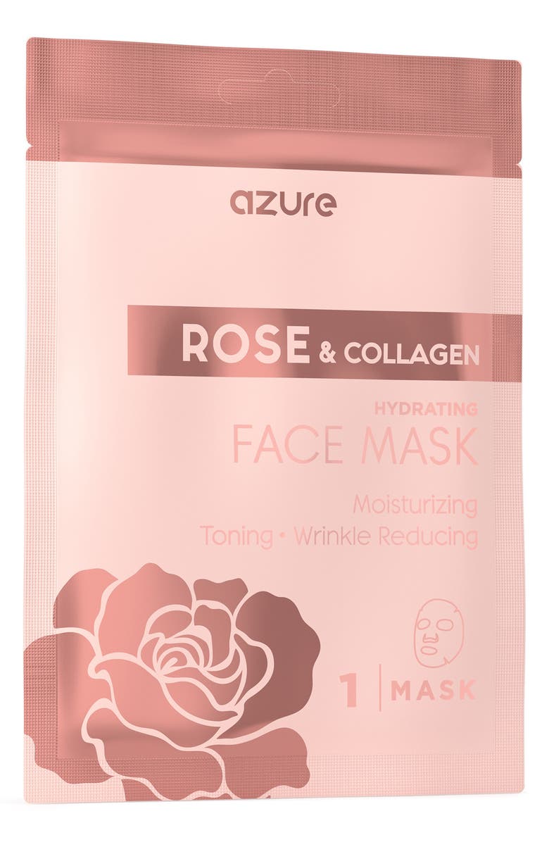 AZURE Rose & Collagen Sheet Mask - 5-Pack, Alternate, color, 