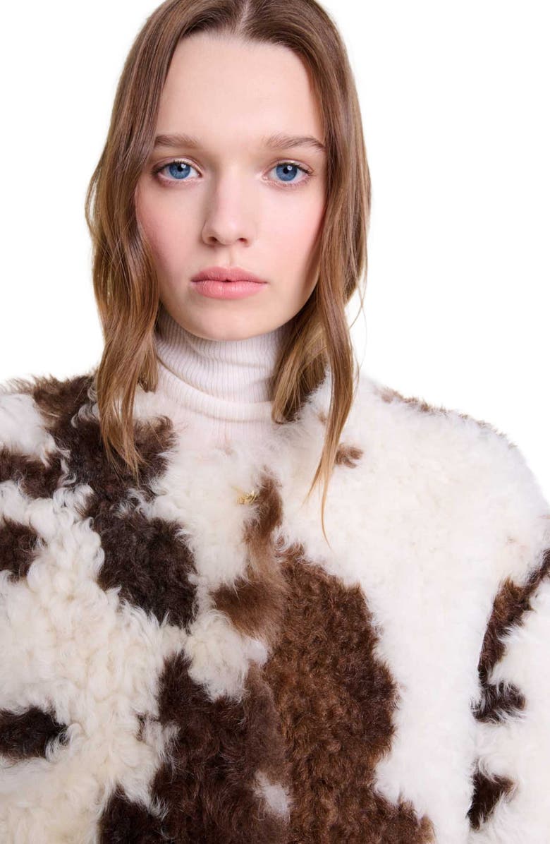 maje Reversible shearling, Alternate, color, 