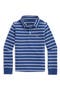 Kids' Surf Stripe Long Sleeve Cotton Pocket Polo