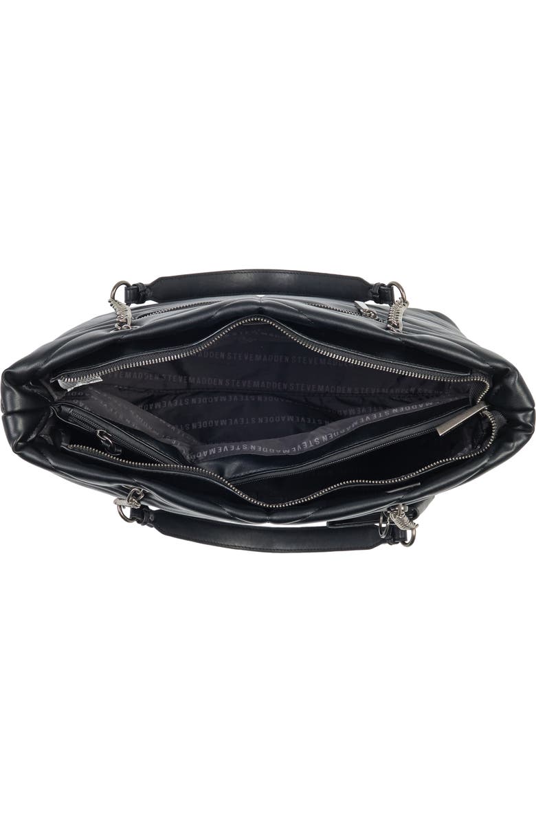 Steve Madden Blani Faux Leather Quilted Tote, Alternate, color,