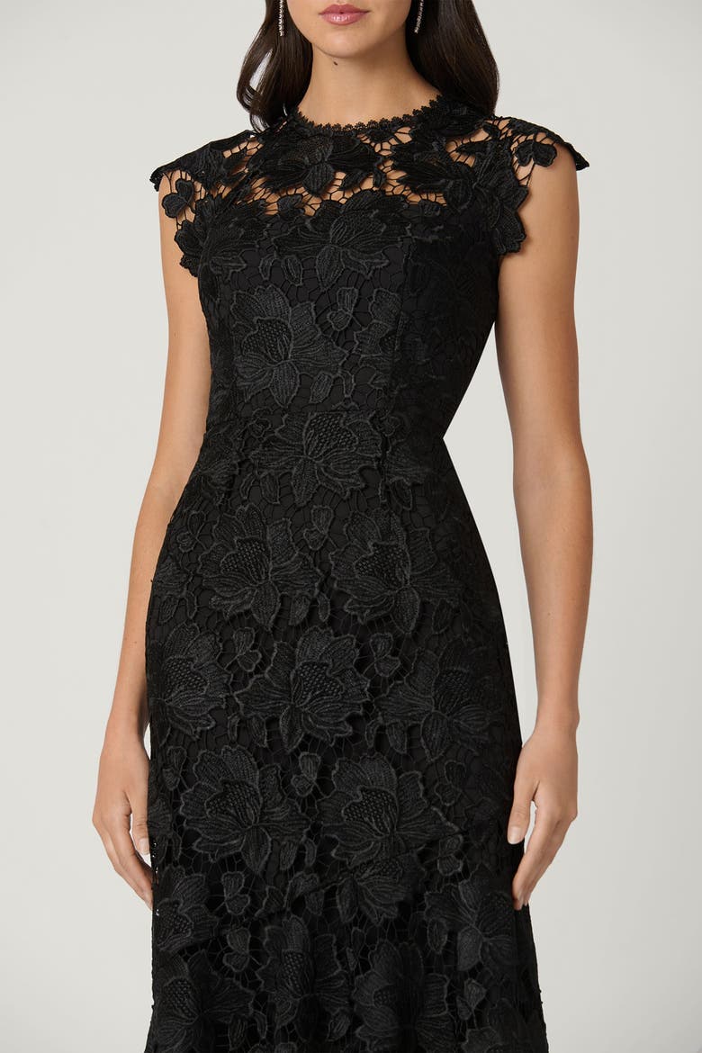 Midnight Lace Raven Dress, Alternate, color, Jet