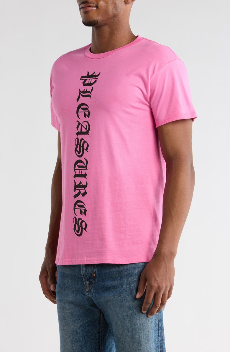 PLEASURES Knight Graphic T-Shirt, Alternate, color, Pink