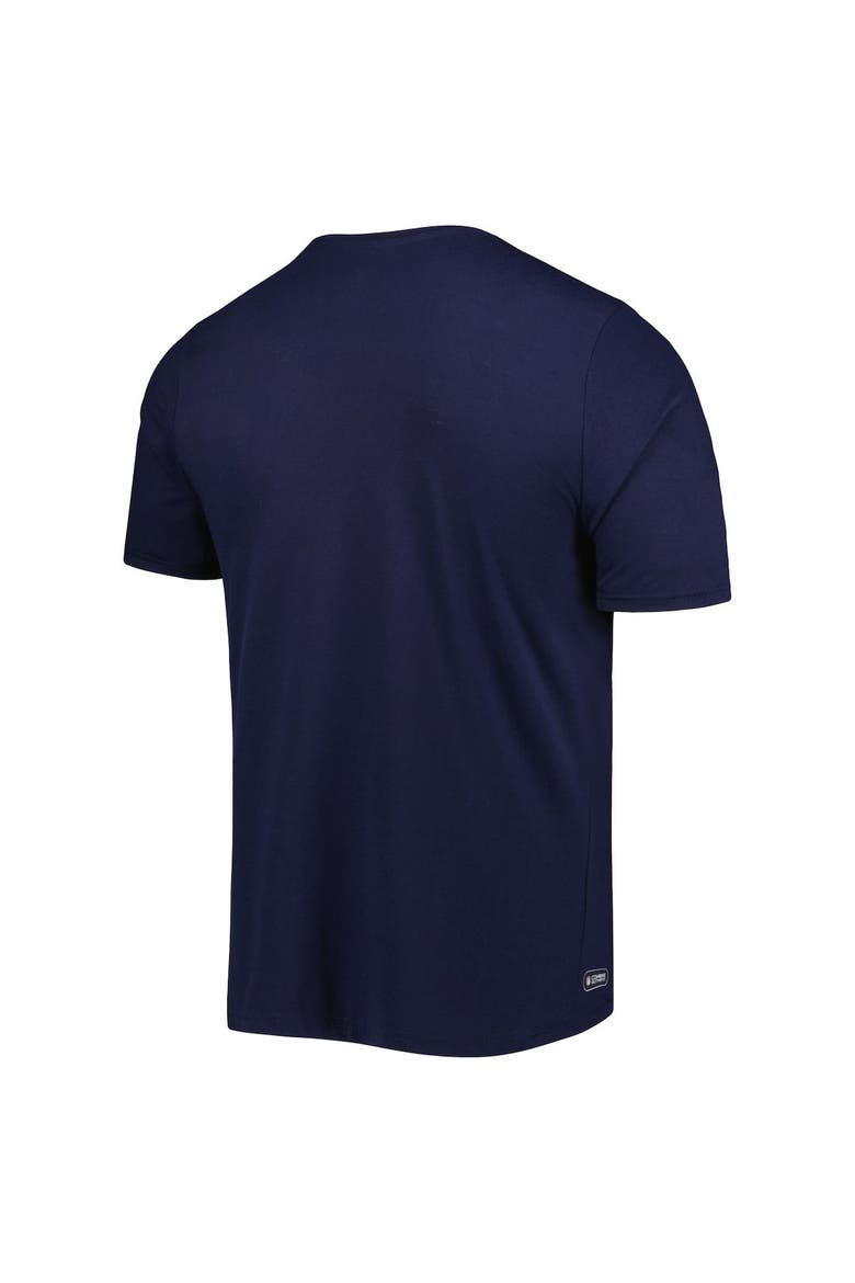 Men's New Era College Navy Seattle Seahawks Combine Authentic Training Huddle Up T-Shirt, Alternate, color, Navy
