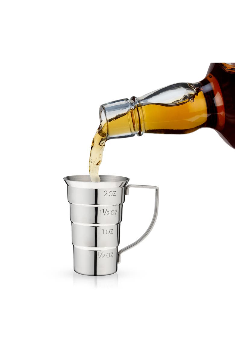 Viski Harrison Stepped Jigger in Stainless Steel, Alternate, color, 