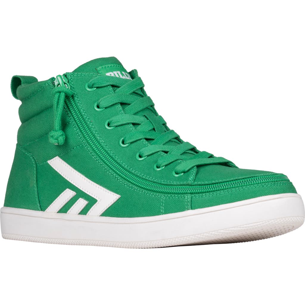 BILLY Footwear Classic High Top Sneaker in Green/White  product