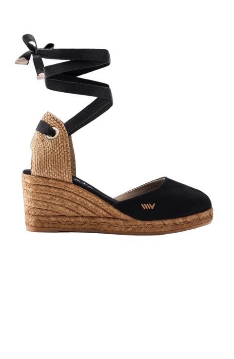 Sagaro Canvas Espadrille Wedges