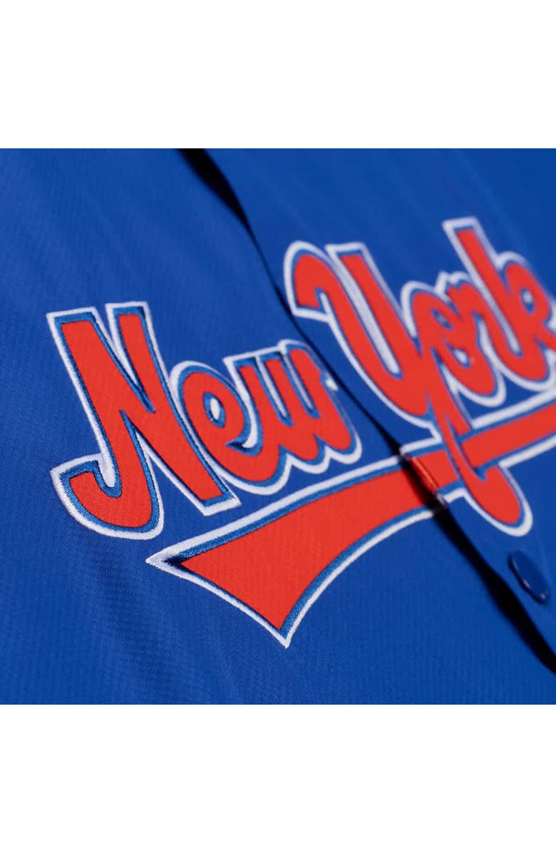 Mitchell & Ness Men's Mitchell & Ness Royal New York Mets Full-Snap Hooded Coaches Jacket, Alternate, color, Royal