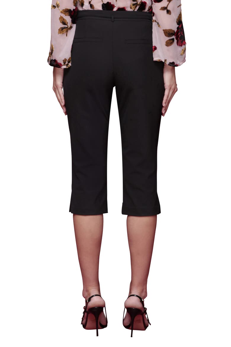 High Waist Capri Pants, Alternate, color, BLACK