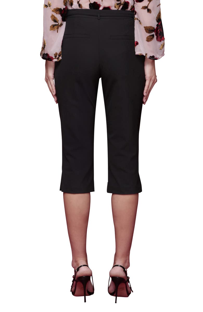 Avec Les Filles High Waist Capri Pants, Alternate, color, Black