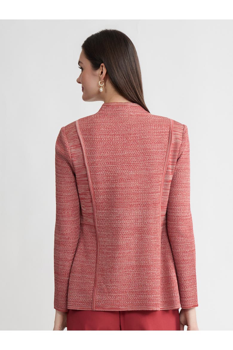 Tailored Melange Princess Seam Knit Jacket, Alternate, color, Russet/Biscotti