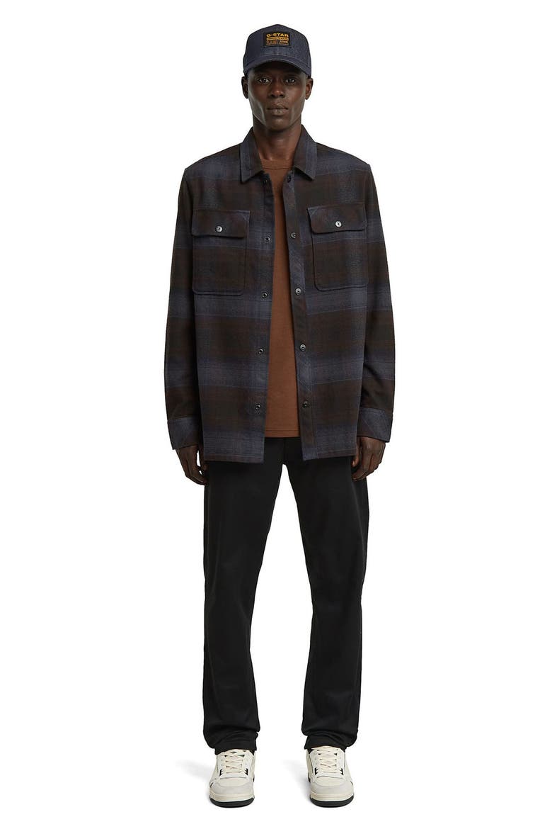 GPO Plaid Cotton Snap-Up Overshirt, Alternate, color, SALUTE ARTHUR CHECK