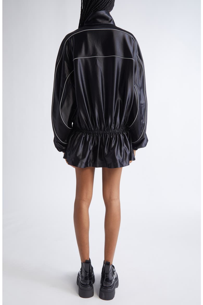 Piped Drop Waist Jacket, Alternate, color, BLACK