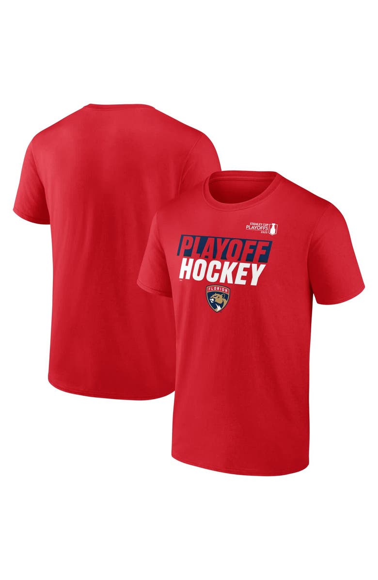 FANATICS Men's Fanatics Red Florida Panthers 2025 Stanley Cup Playoffs Breakout T-Shirt, Main, color, Red