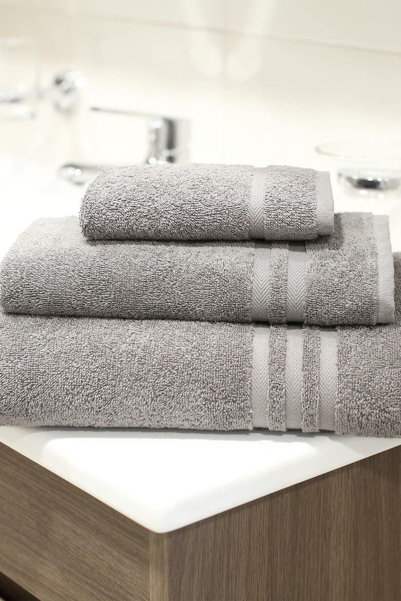 Denzi 3-Piece Towel Set - Dark Grey, Alternate, color, DARK GREY