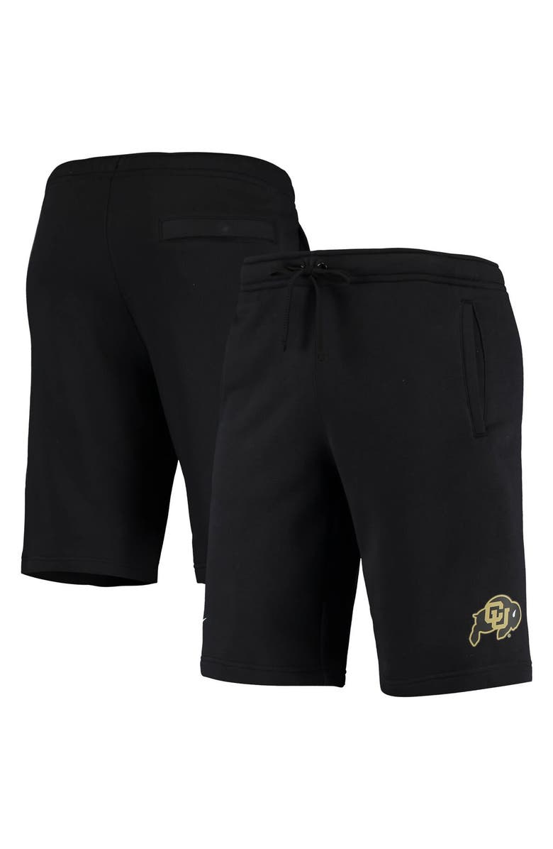 Nike Men's Nike Black Colorado Buffaloes College Primary Logo Club Fleece Shorts, Main, color, Black