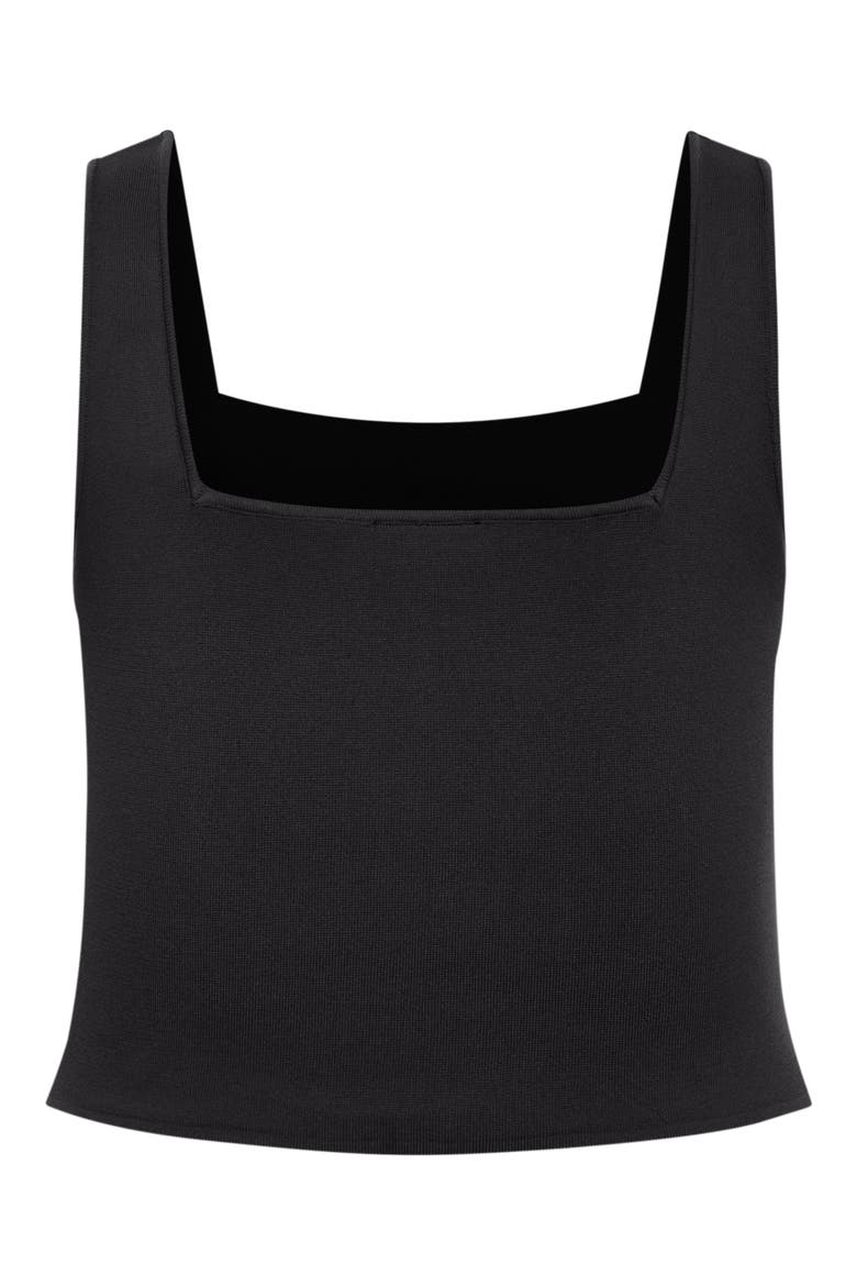 Lanie Compact Knit Top, Alternate, color, BLACK
