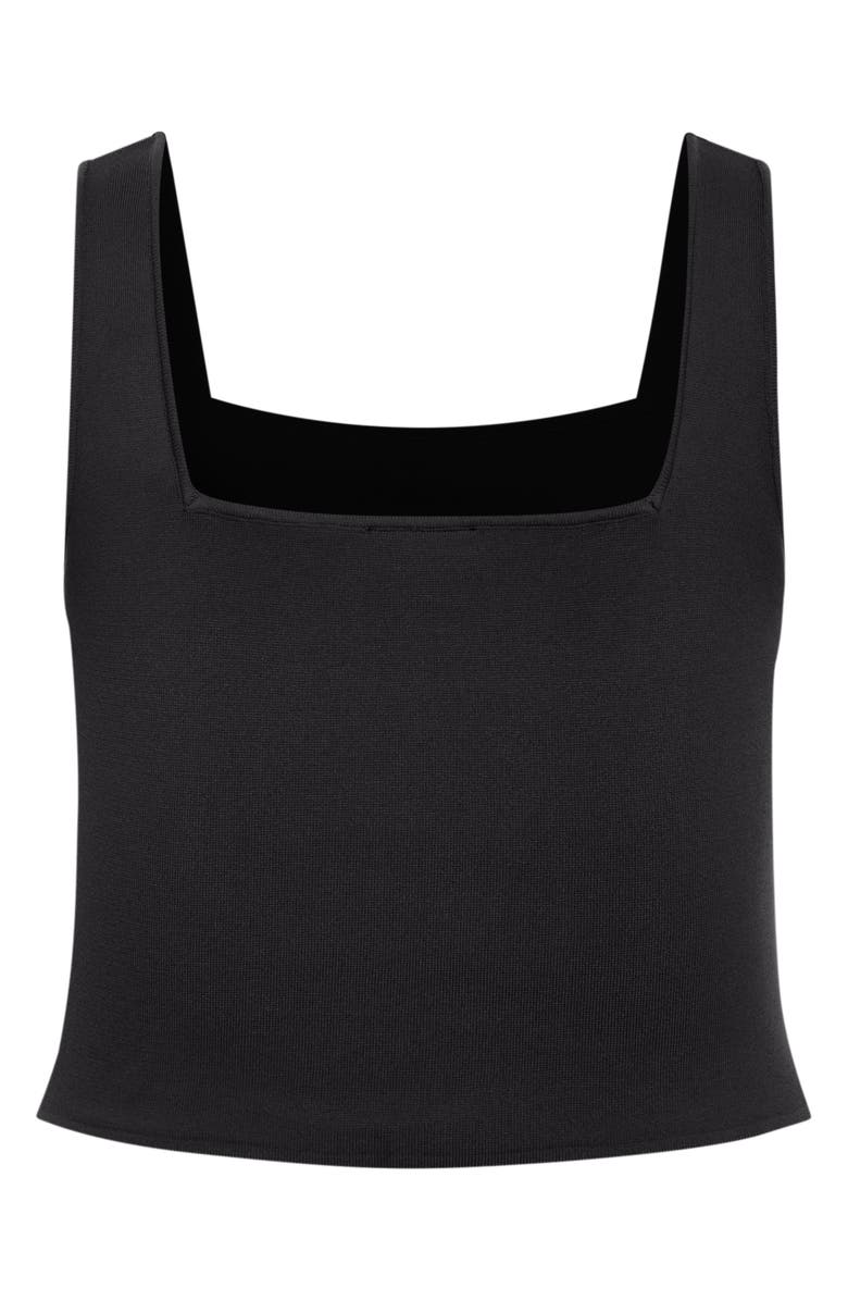 City Chic Lanie Compact Knit Top, Alternate, color, Black