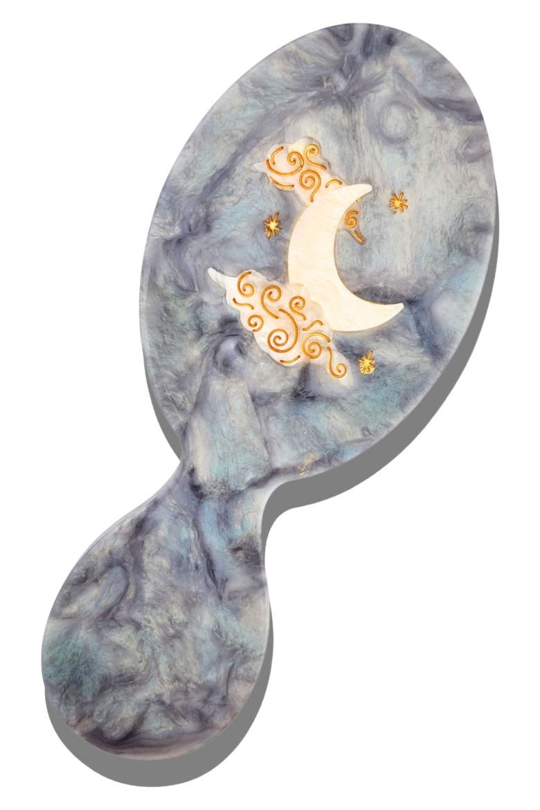Celestial Moon Brush, Jaw Clip & Mirror Set (Nordstrom Exclusive), Alternate, color, LIGHT PASTEL BLUE