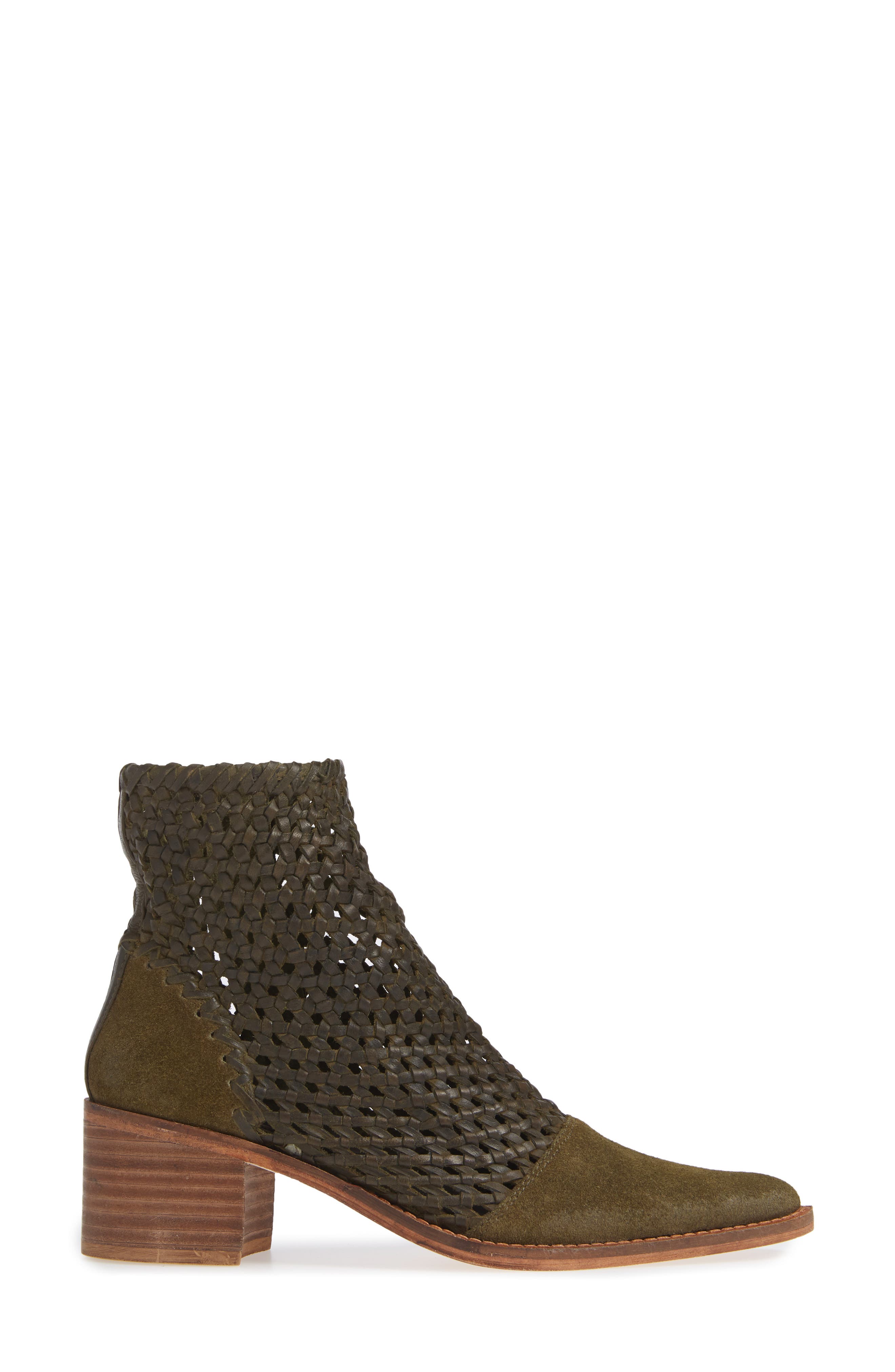 In the Loop Woven Bootie, Alternate, color, KHAKI
