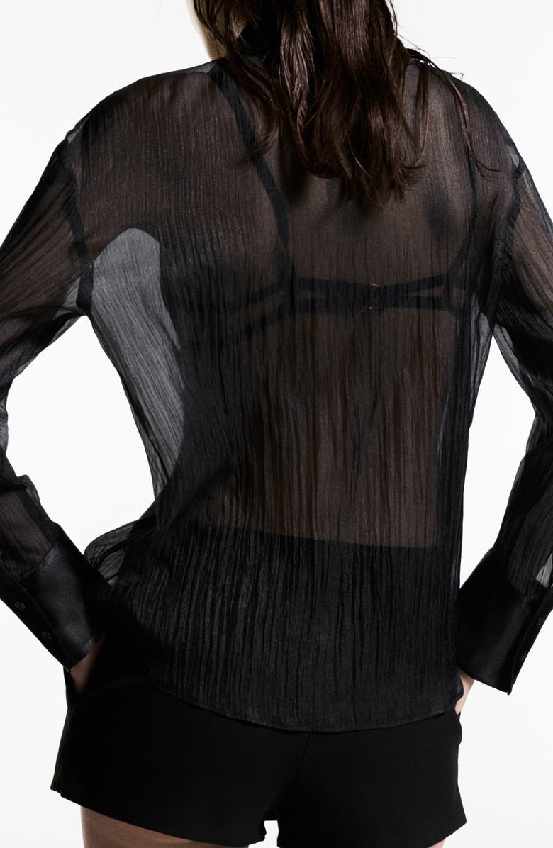 MANGO Button-Up Woven Shirt, Alternate, color, 