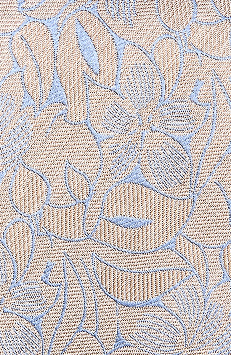 David Donahue Floral Silk Tie, Alternate, color, Dune