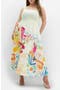 Sorrento Placed Print Midi Dress
