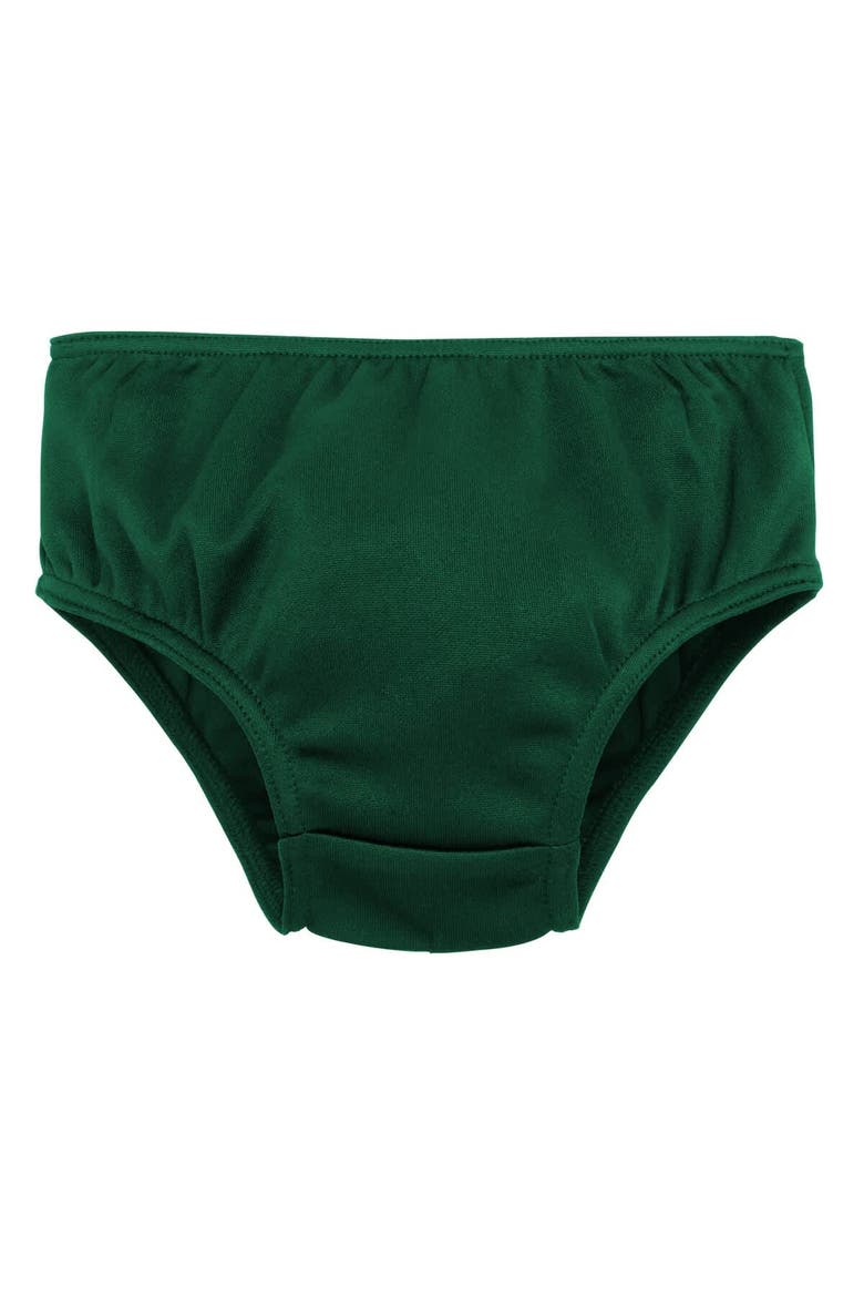 Girls Toddler Green Miami Hurricanes Cheer Captain Dress & Bloomers Two-Piece Set, Alternate, color, Green