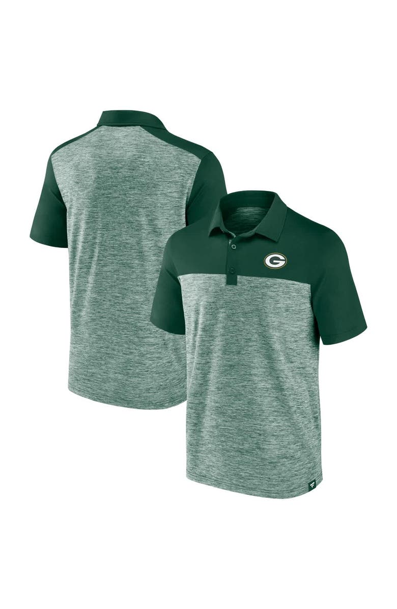 FANATICS Men's Fanatics  Heather Green Green Bay Packers Clutch Polo, Main, color, 