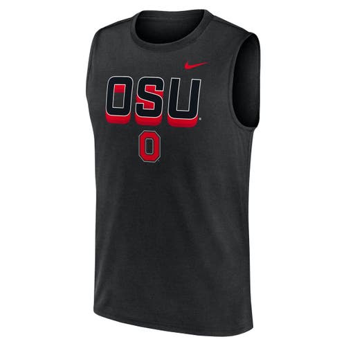 Nike Black Ohio State Buckeyes Primetime Tricode Legend Performance Tank Top