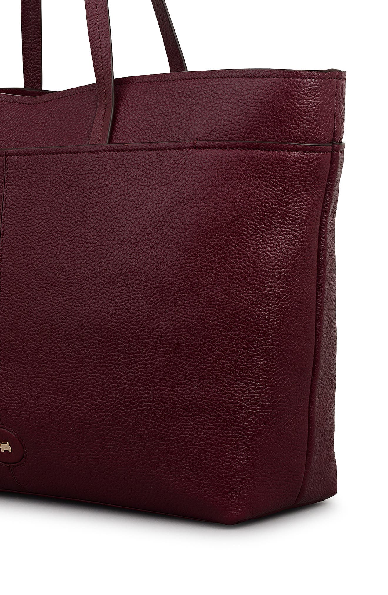 Radley Maldon Mews Large Leather Zip Top Tote, Alternate, color, Dark Cherry