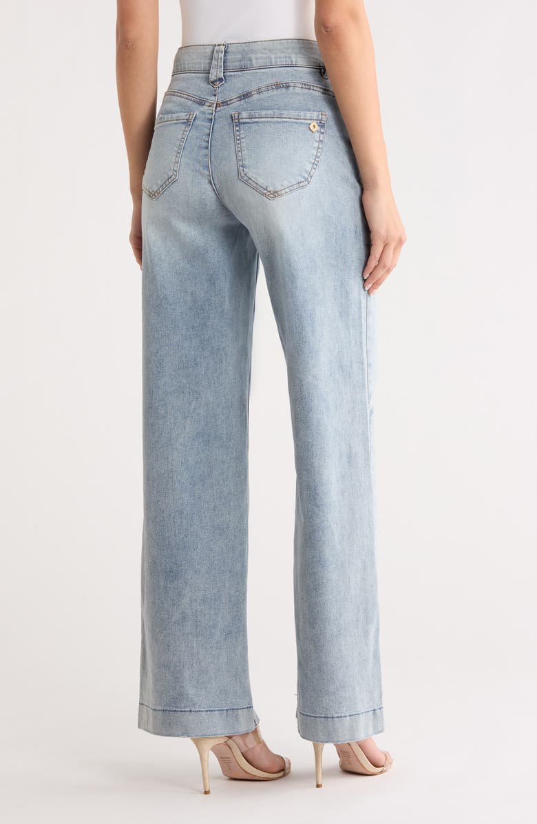Democracy AbSolution High Waist Wide Leg Jeans, Alternate, color, Light Blue