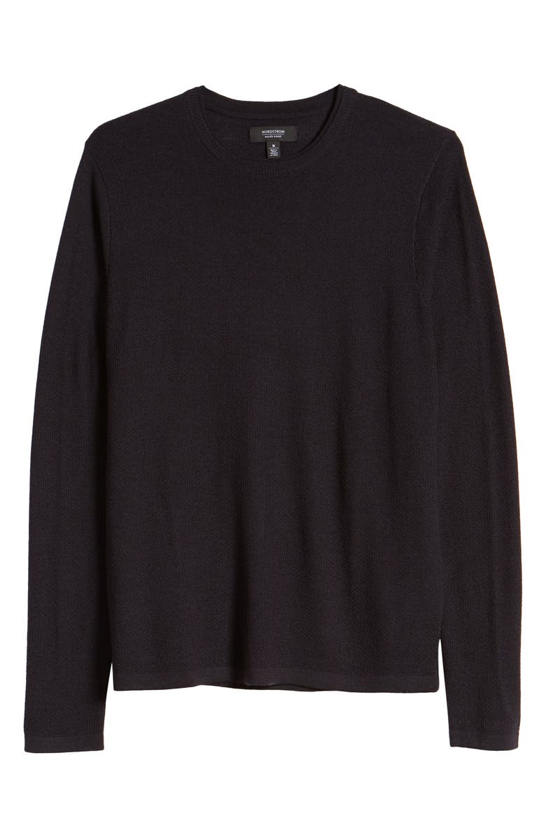 NORDSTROM MEN'S SHOP Wool Blend Crewneck Sweater, Alternate, color, 