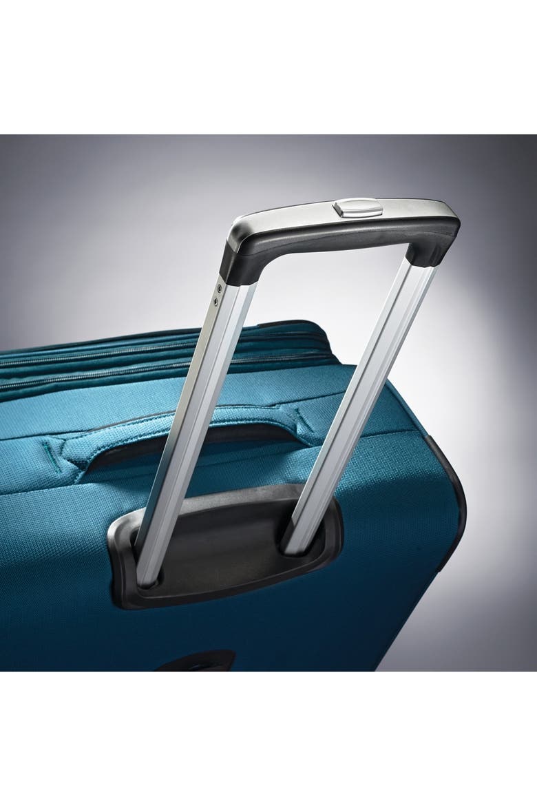 Expandable 25" Spinner Softside Suitcase, Alternate, color, TEAL