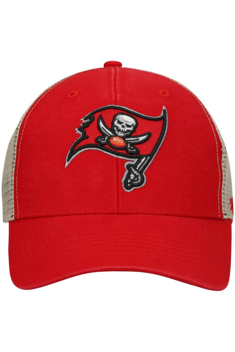 Men's '47 Red Tampa Bay Buccaneers Flagship MVP Snapback Hat, Alternate, color, Red