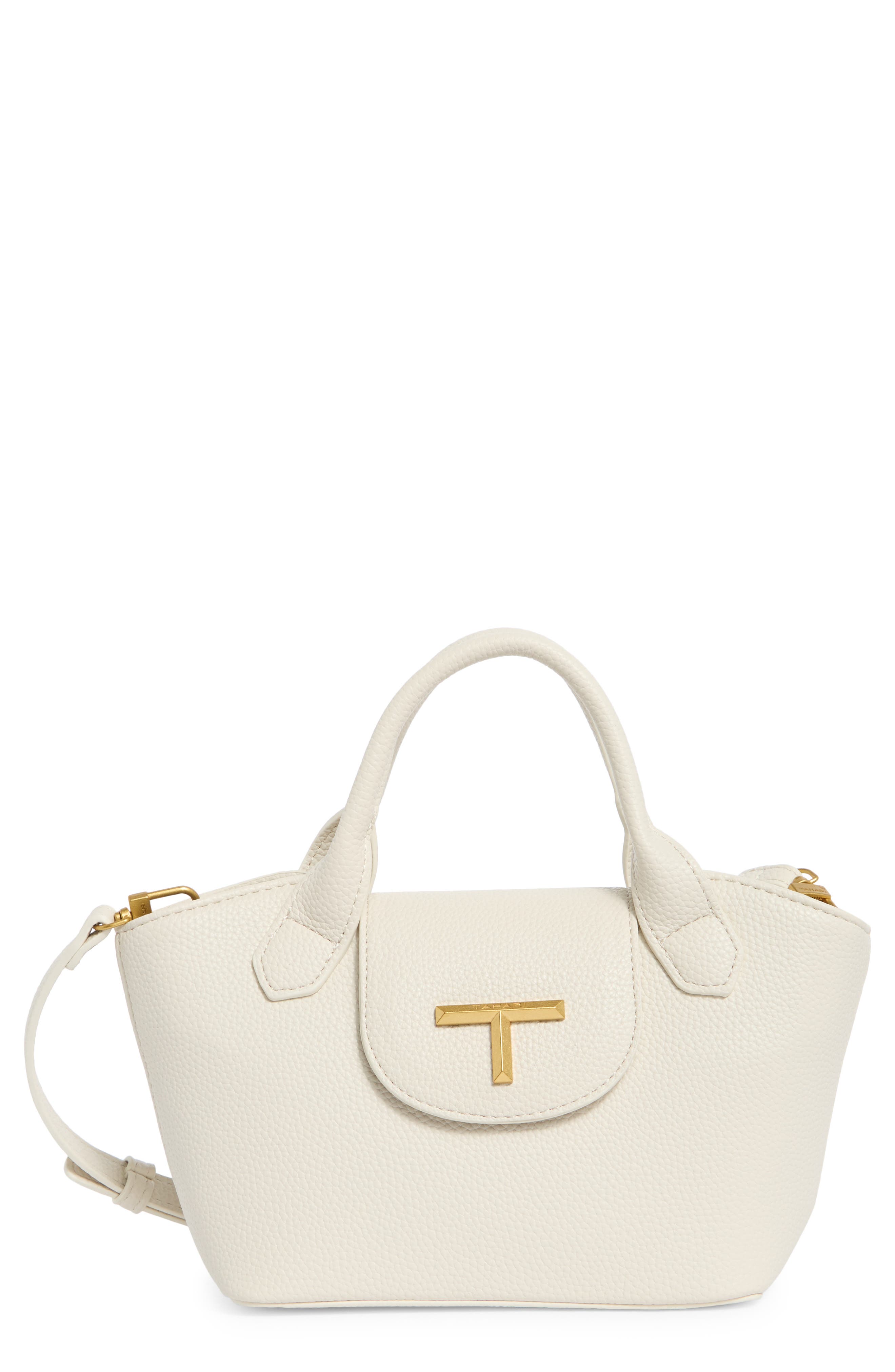 Tahari Elle Top Handle Bag, Main, color, Eggshell