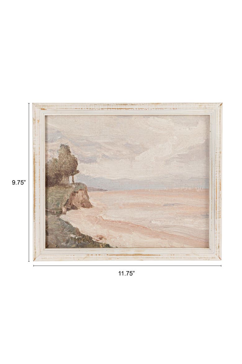 Framed Wall Décor with Seaside Landscape, Alternate, color, Multicolor
