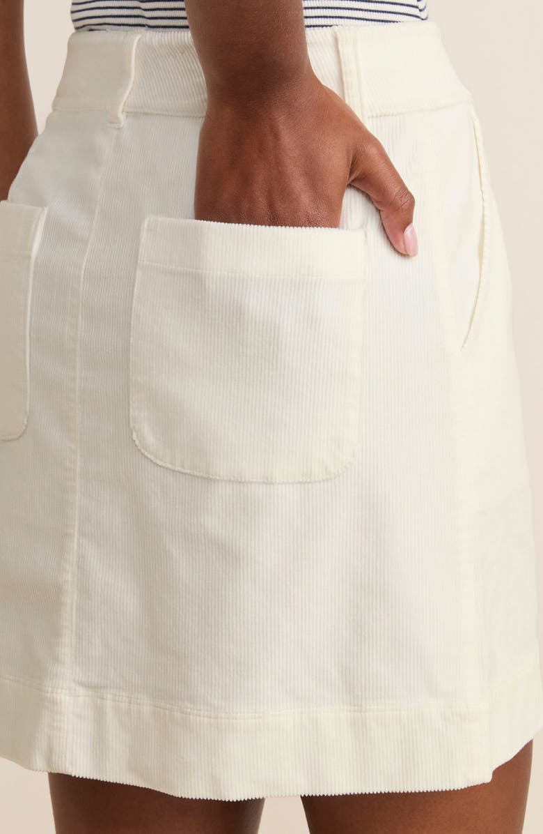 vineyard vines Cotton Blend Courduroy Miniskirt, Alternate, color, 