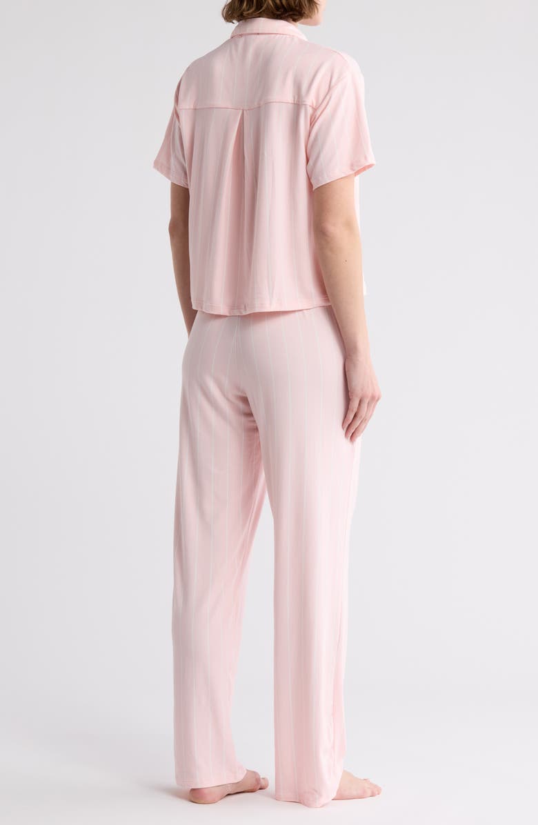 Tart Brushed Jersey Pajamas, Alternate, color, Spring Stripe