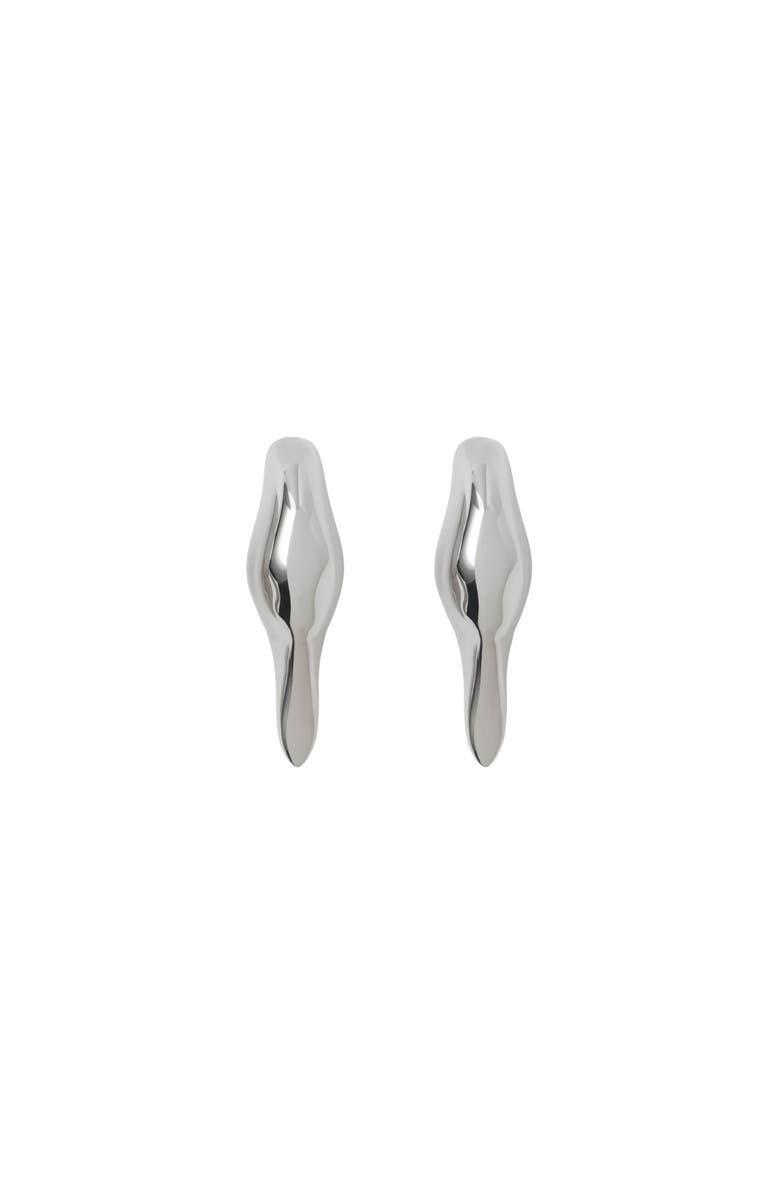 Burberry Duck Stud Earrings, Main, color, Silver