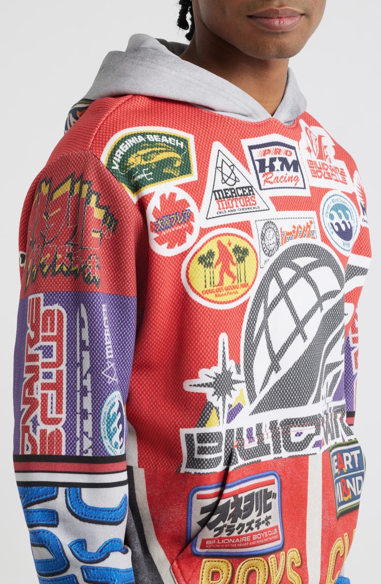 Billionaire Boys Club BB Outside Cotton Hoodie, Alternate, color, White