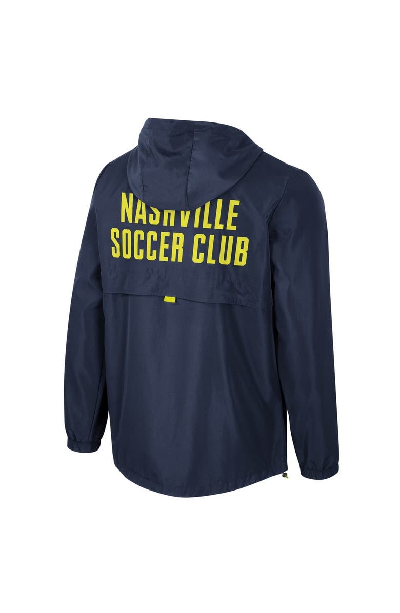 Stadium Essentials Men's Stadium Essentials Navy Nashville SC Compete Quarter-Zip Jacket, Alternate, color, 