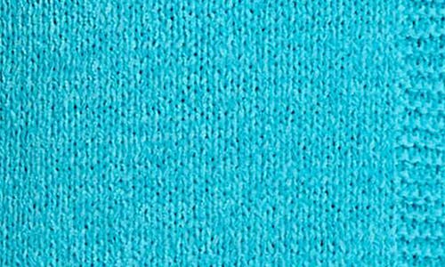 Jones New York Tape Yarn Roll Neck Sleeveless Sweater In Aqua Wave
