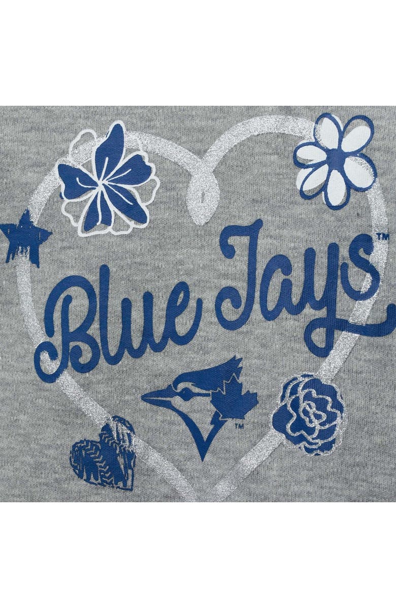 Outerstuff Infant Royal/White/Heathered Gray Toronto Blue Jays Batter Up 3-Pack Bodysuit Set, Alternate, color, 