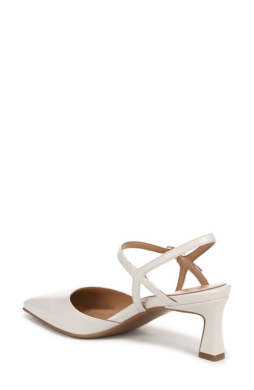 Naturalizer Tara Pointed Toe Pump In Warm White Faux Leather