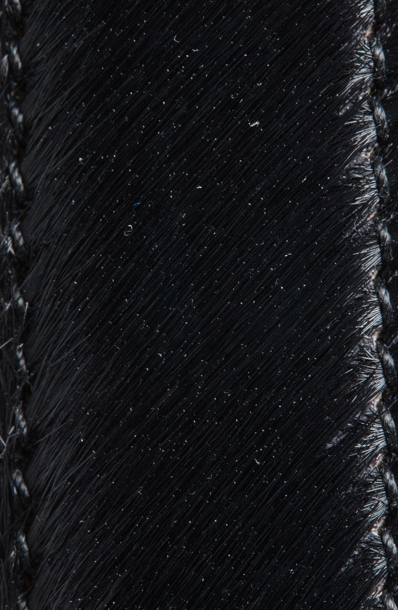 AUREUM No. 14 Genuine Calf Hair Belt, Alternate, color, Black/ Gold