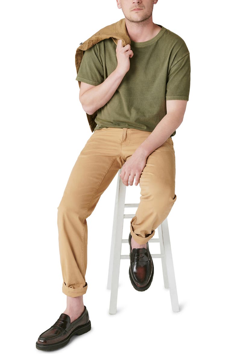 Lucky Brand 363 Relaxed Straight Leg Sateen Pants, Alternate, color, 