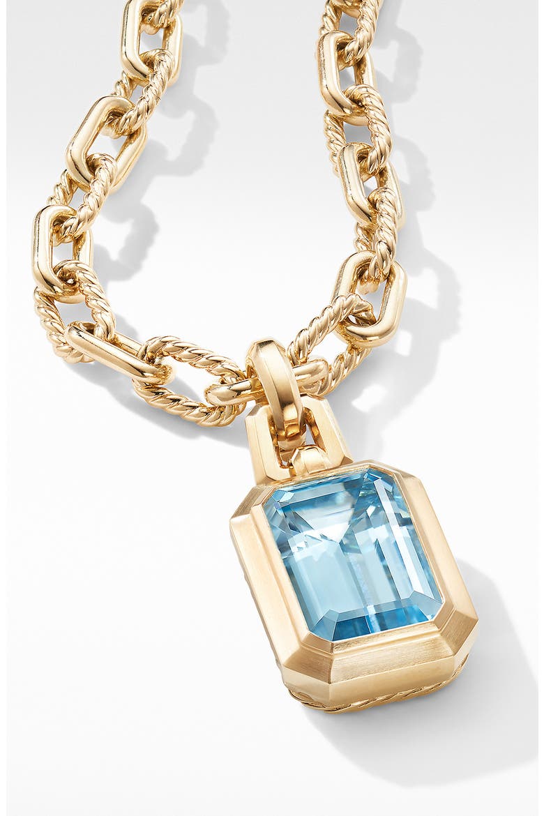 Novella Pendant in 18K Yellow Gold, Alternate, color, GOLD/ SKY BLUE TOPAZ