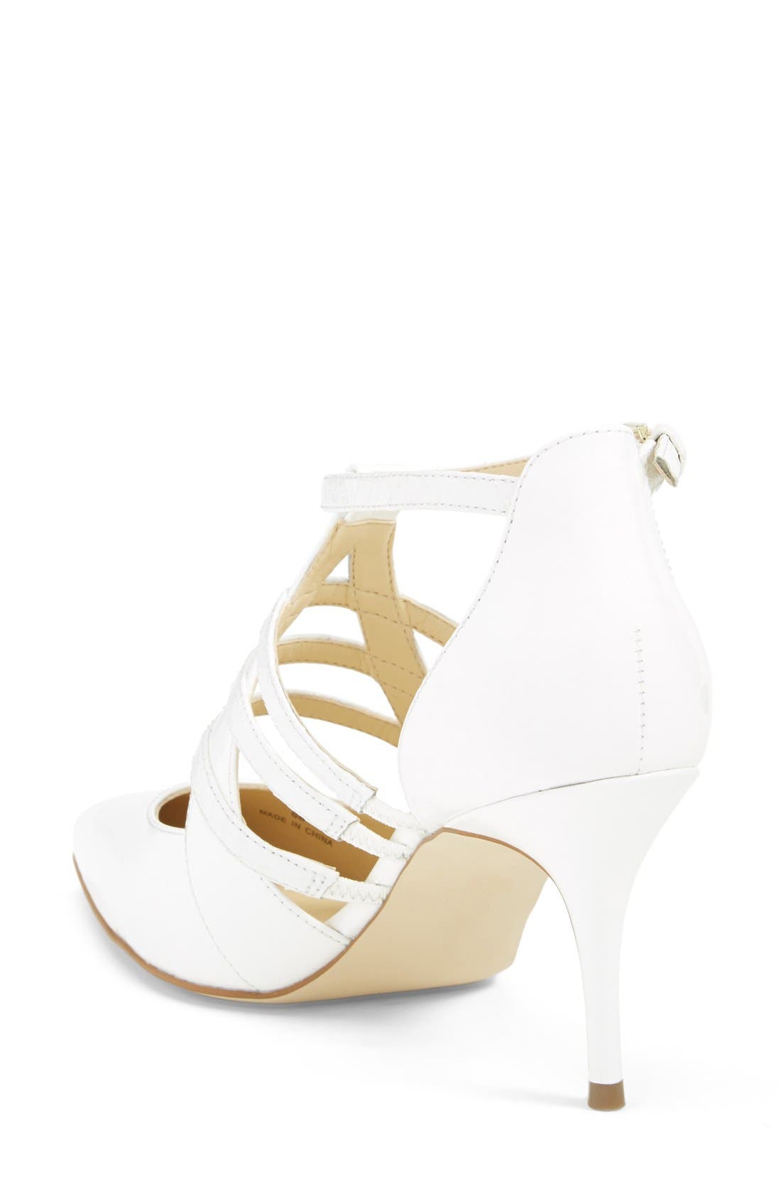 'Tellas' Pointy Toe Pump, Alternate, color, WHITE