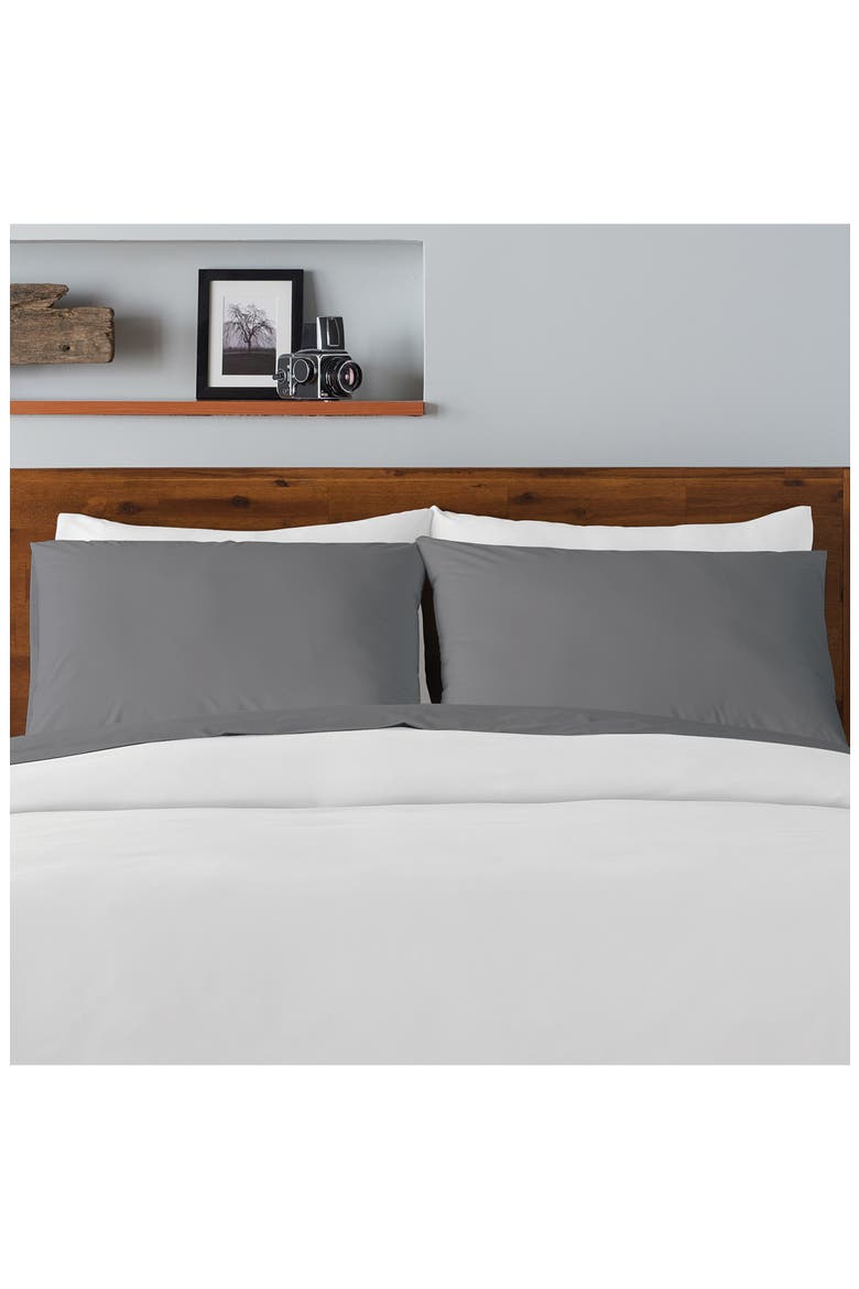 Ella Jayne 300 Thread Count Cotton 4-Piece Sheet Set, Alternate, color, CHARCOAL